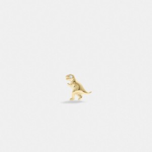Coach 14 K Gold Rexy Single Stud Earring Smycken Dam Guld | 57OXHNRMJ