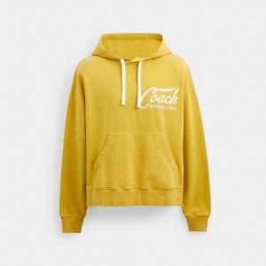Coach Americana Hoodie Blast Herr Gula | 30ALTKWYM
