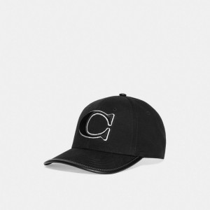 Coach Baseball Hat Hatt Herr Svarta | 45XFMAWDN