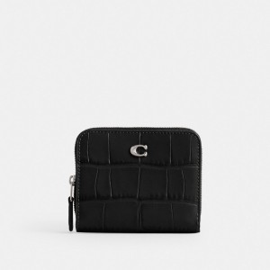 Coach Billfold Wallet Liten Plånbok Dam Silver Svarta | 04WEHVQTO