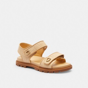 Coach Brynn Sandal Sandaler Dam Beige | 75NULXOHF