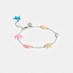 Coach Bug Charm Bracelet Smycken Dam Silver Olika Färger | 07ZEFJVXP