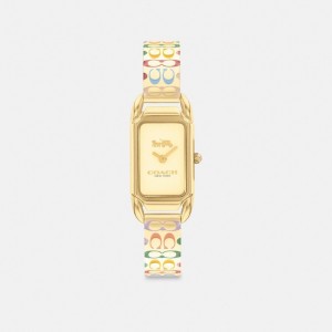 Coach Cadie Watch, 17.5 Mm X 28.5 Mm Klocka Dam Olika Färger Guld | 42AQCLERO