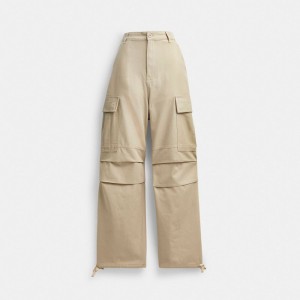 Coach Cargo Pants Byxor Dam Khaki | 16RQIDBMG