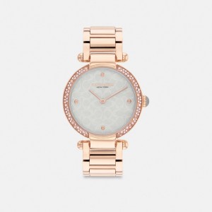 Coach Cary Watch, 34 Mm Klocka Dam Rosa Guld Ljusblå | 36MRKPIFL