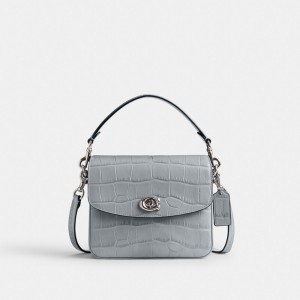 Coach Cassie Crossbody Bag 19 Crossbody Väska Dam Silver Grå Blå | 89DEVGANL