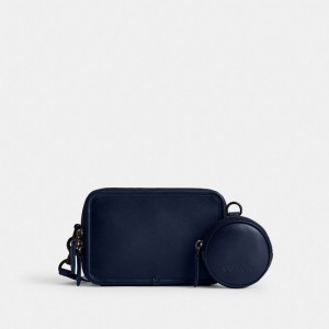 Coach Charter Crossbody With Hybrid Pouch Crossbody Väska Herr Mörkblå | 17NDUBQYV