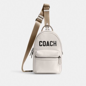 Coach Charter Pack With Graphic Crossbody Väska Herr Olika Färger | 05QFJXOSI