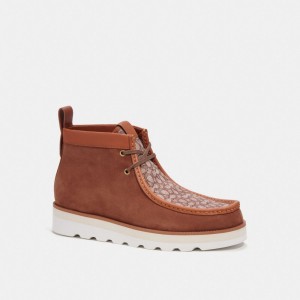Coach Chukka Boot In Micro Signature Jacquard Stövlar Herr Olika Färger | 05AMGUHFO