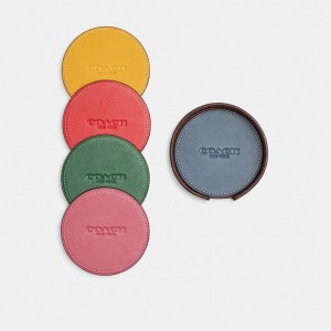 Coach Coaster Set Resväska Dam Olika Färger | 98FWRJMSY
