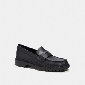 Coach Cooper Loafer Loafers Herr Svarta | 65TPWXQSH