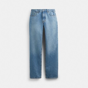Coach Denim Jeans Byxor Herr Ljustvätt | 78MJFNAOL