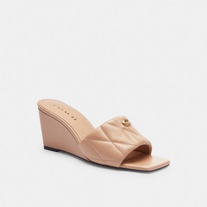 Coach Emma Wedge With Quilting Sandaler Dam Olika Färger | 67LBZUJDM