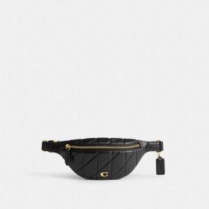 Coach Essential Belt Bag With Pillow Quilting Bältesväska Dam Svarta | 02IJOWKUQ