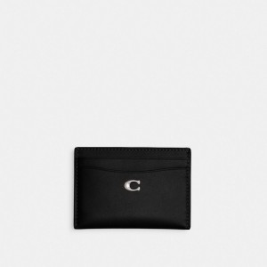 Coach Essential Card Case Card Case Dam Silver Svarta | 67SAWITEZ