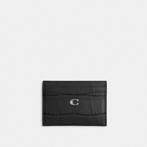 Coach Essential Card Case Card Case Dam Silver Svarta | 87DKQUVMA