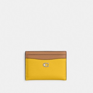Coach Essential Card Case In Colorblock Card Case Dam Silver Olika Färger | 24CWKPRMU
