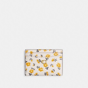 Coach Essential Card Case With Floral Print Card Case Dam Olika Färger | 75GOPIKYE