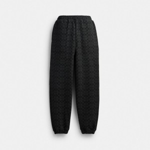Coach Essential Signature Joggers Byxor Herr Grå | 43WVXNIUR