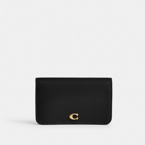 Coach Essential Slim Card Case Card Case Dam Svarta | 12BLXCZUK