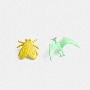Coach Fly Dinosaur Mismatch Brooch Set Smycken Dam Olika Färger | 65HJKDNLS