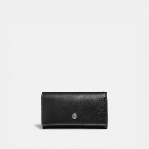 Coach Four Ring Key Case Bag Accessories Herr Svarta | 17NFOPZJD