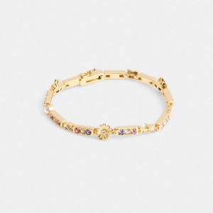 Coach Garden Tennis Bracelet Smycken Dam Guld Olika Färger | 48SOUFNKB