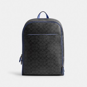 Coach Gotham Backpack In Signature Canvas Ryggsäckar Herr Grå | 70ORITKNP
