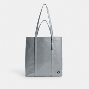 Coach Hall Tote Bag 33 Toteväska Herr Grå Blå | 84DVNPOKI