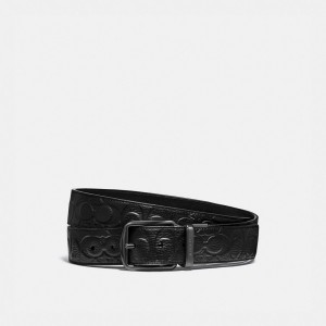 Coach Harness Buckle Cut To Size Reversible Belt, 38 Mm Bälte Herr Svarta | 28CRTGAOZ