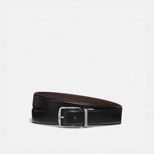 Coach Harness Buckle Cut To Size Reversible Belt, 32 Mm Bälte Herr Svarta Bruna | 49CRLZYHN