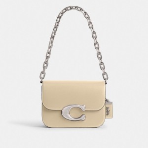 Coach Idol Bag Axelväska Dam Silver Vita | 41YSGIJNL