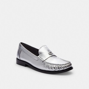 Coach Jolene Loafer Platta Skor Dam Silver | 82OXYIZHS