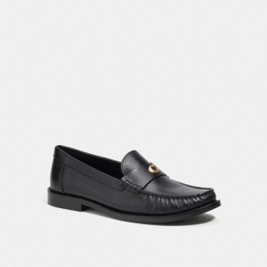 Coach Jolene Loafer Platta Skor Dam Svarta | 86QXVEHWO