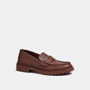 Coach Loafer With Signature Coin Loafers Herr Olika Färger | 25UIKHPYV