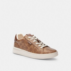 Coach Lowline Luxe Low Top Sneaker Sneakers Dam Bruna | 71BQAWZHI