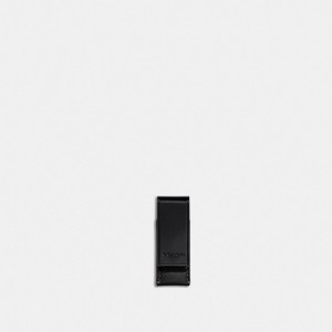 Coach Money Clip Card Case Herr Svarta | 58NJSGOWH