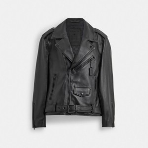Coach Moto Jacket Jackor Herr Svarta | 54MLSAXJQ