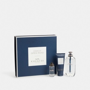 Coach Open Road Eau De Toilette 3 Piece Gift Set Fragrance Herr Olika Färger | 26ZRIMQCF