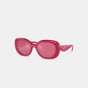 Coach Pillow Tabby Round Sunglasses Glasögon Dam Olika Färger | 49OGBDNHS