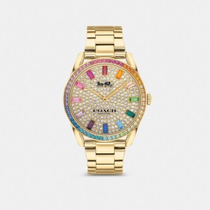 Coach Preston Watch, 36 Mm Klocka Dam Guld | 49SGWFLRC