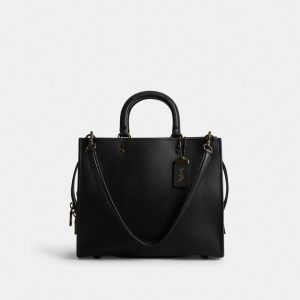 Coach Rogue Bag Satchel Väska Dam Svarta Svarta | 05VEFPSLG