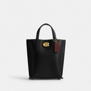 Coach Willow Tote 16 Crossbody Väska Dam Svarta | 32MXKLTUE
